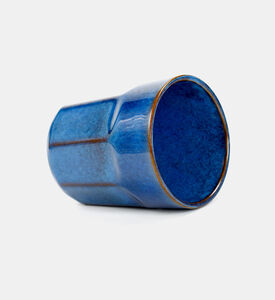 Earthy-toned Long Structured Mug