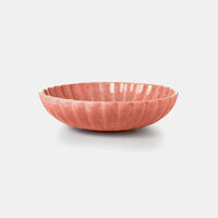 Stoneware Ribbed Deep Plate