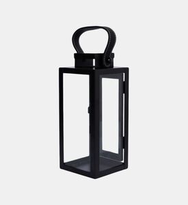 Leatherette Handle Metal Lantern