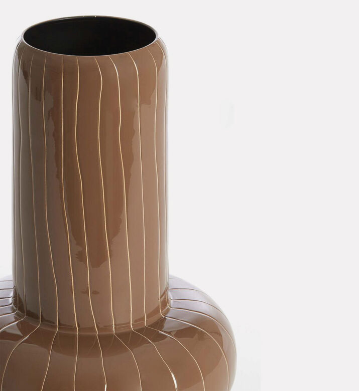 Light and Living Asano Mushroom-shape Ribbed Vase, Packshot View