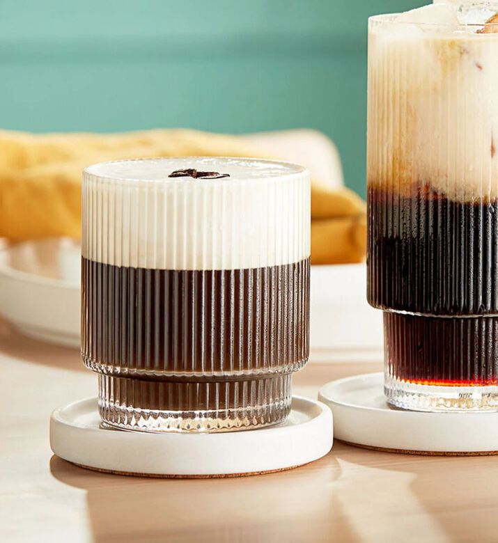 Salt and Pepper Vera Glass Tumbler 4-piece Set, Packshot View