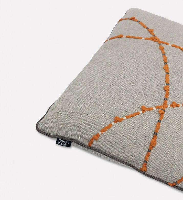 Home Deco and More Ostia Embroidered Cushion, Packshot View