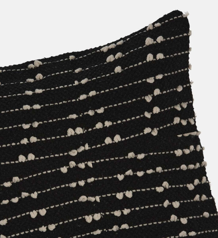 Cotton Embroidered Square Filled And Vaccumed Cushion