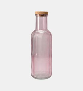 Cork Lid Glass Drinking Bottle