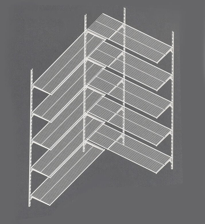 Dole Wire Mesh Floor Walk-in Grid Board, Packshot View Dole Wire Mesh Floor Walk-in Grid Board, Packshot View