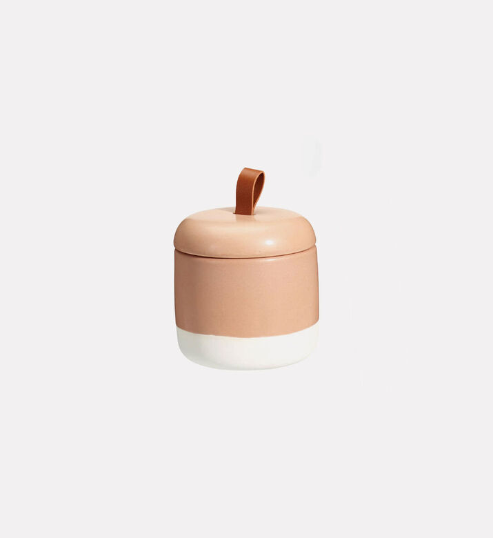 Home Deco and More Dolomite Storage Jar, Pink, Packshot View