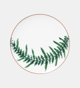 Home Deco and More Coupe Leaf Print Porcelain Plate 4-piece Set - 27.31 Cm, Packshot View