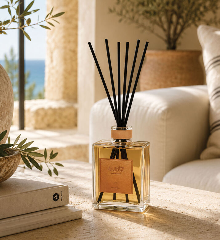 Muha Cedar Bergmott Perfume Diffuser, Orange, 100-ml, Packshot View