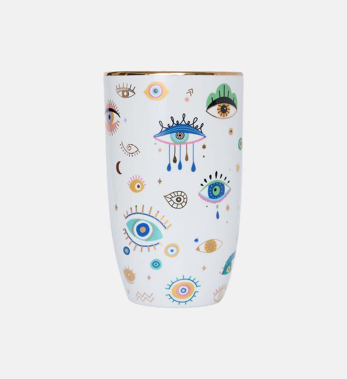 Multi Eye Design Ceramic Vase