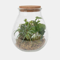Glass Faux Plant Pot