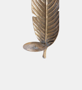 Metal Leaf-shape Candle Holder 45 Cm