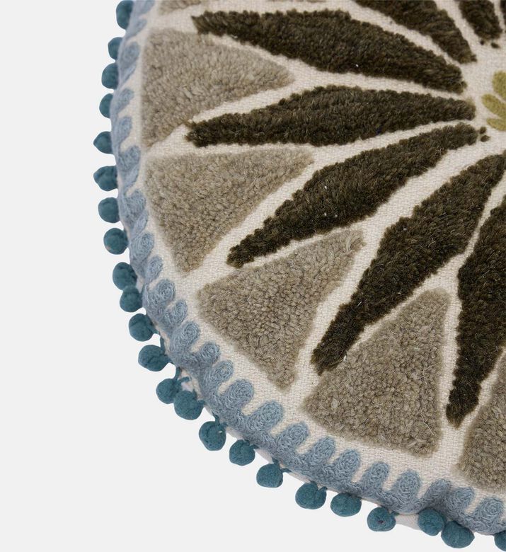 Aloe Handloom Tufted Cushion 40 Cm