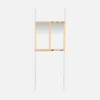 Pine Wood Edged Mirror Frame