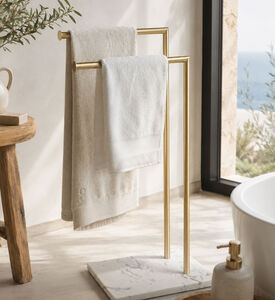 Home Deco and More Metal Mat Marble Towel Rack, Packshot View