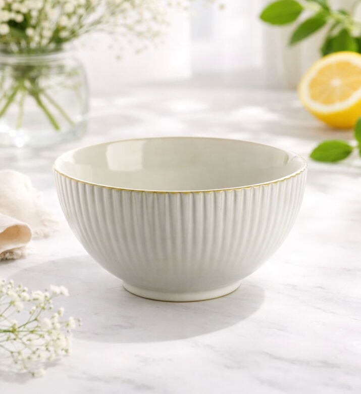 Home Deco and More Gradient Ribbed-edge Bowl, Packshot View