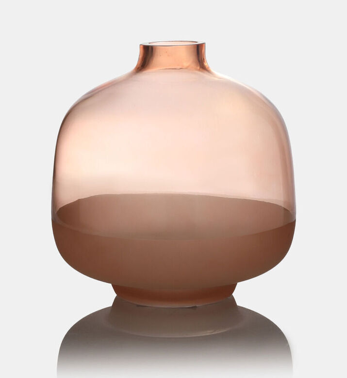 Jolipa Hany Peach Glass Vase, Orange, S, Packshot View