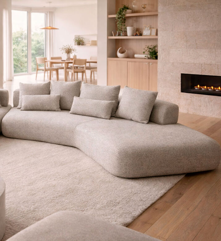 Home Deco and More Fabio Right Hand Facing Sofa, Packshot View