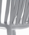 Striped Slate Plastic Dining Chair