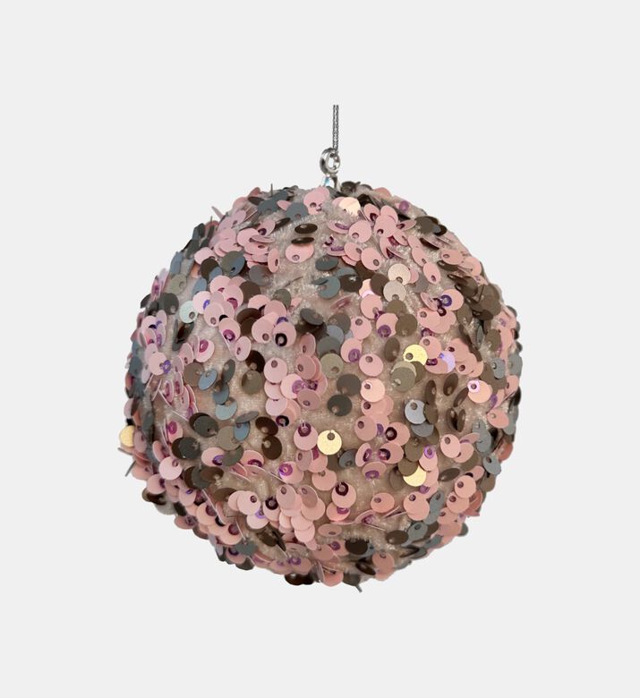 Sequin Embellished Ball Ornament