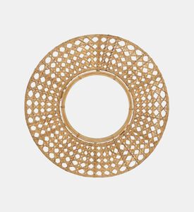 Fabric Mirror Cane Weave