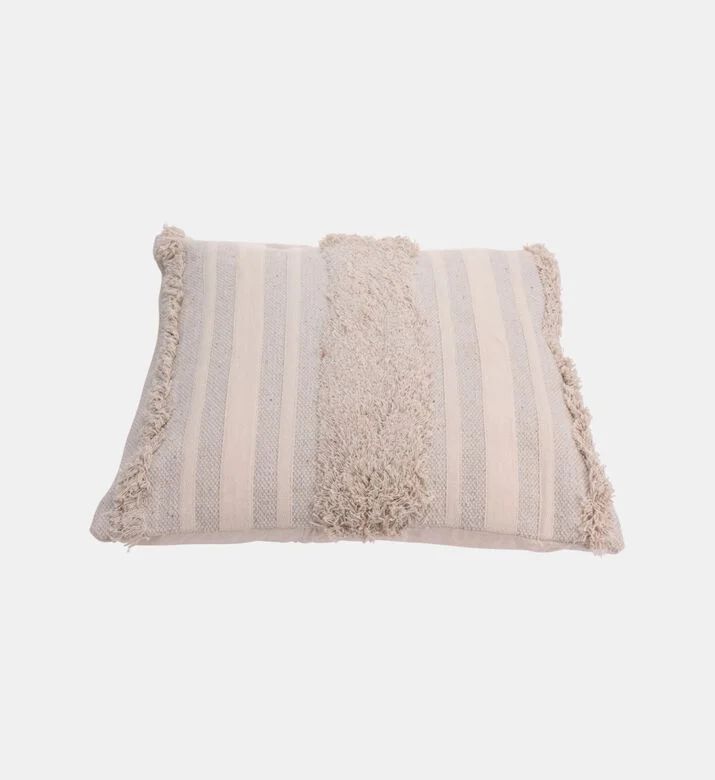 Home and Styling Cotton Tassels Filled And Vaccumed Cushion 3, Packshot View