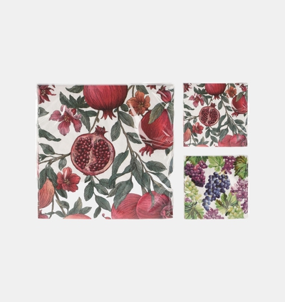 Pomegranate16-piece Napkins Set