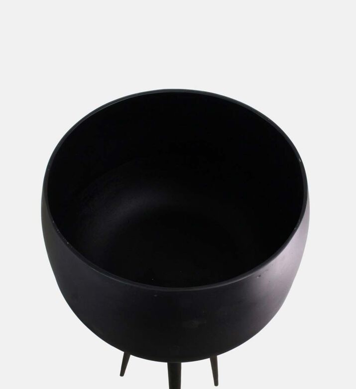 Aluminum Footed Round Planter