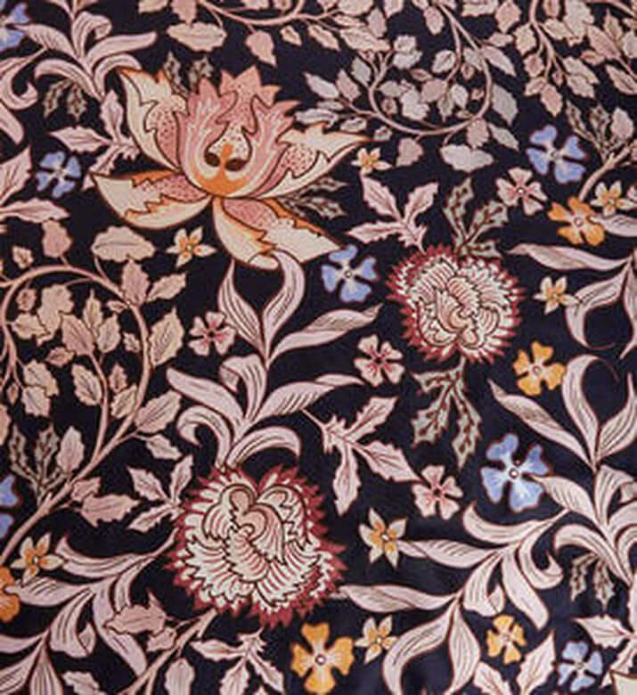 Essenza Ophelia Cotton Satin Duvet Cover, Blue, 200x220-cm, Packshot View