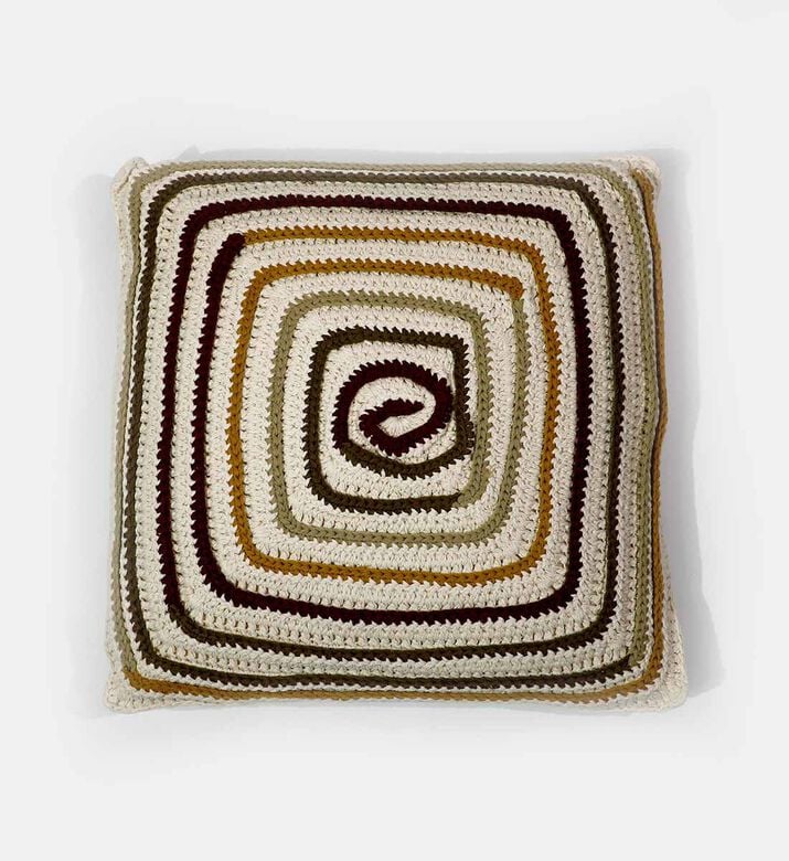 Home Deco and More Fleming Cotton Square Cushion, Packshot View