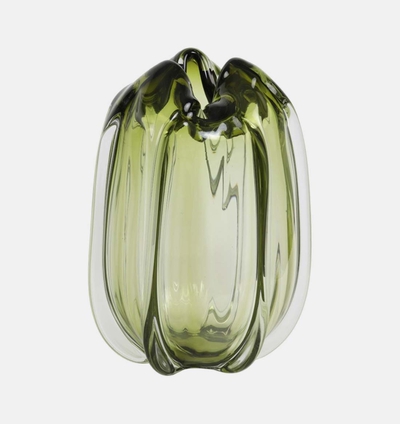 Murela Glass Green Pepper Vase