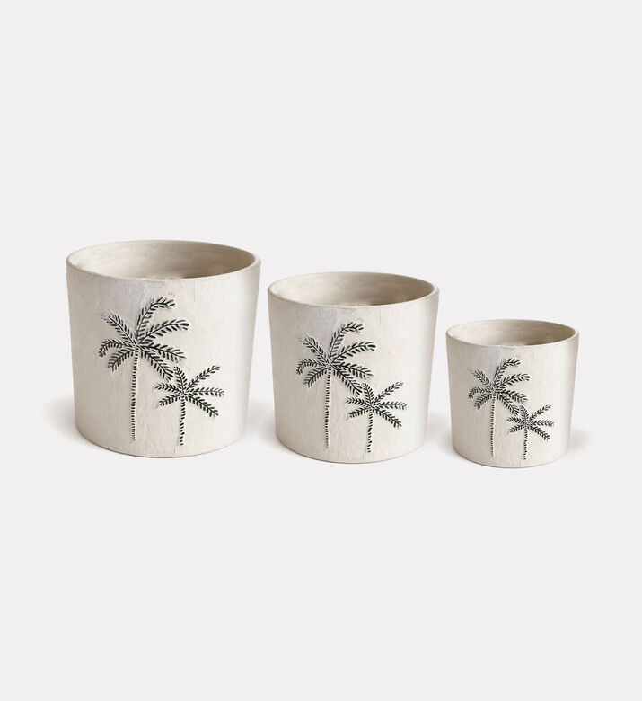 Home Deco and More Pottery 3-piece Pot Set, Packshot View