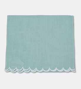 Home Deco and More Adelina Scalloped Design Table Runner, Packshot View