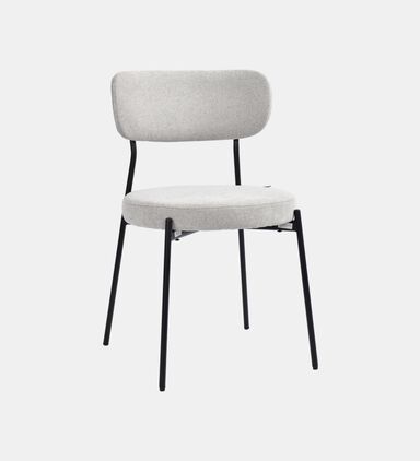Archie Fabric Steel Dining Chair