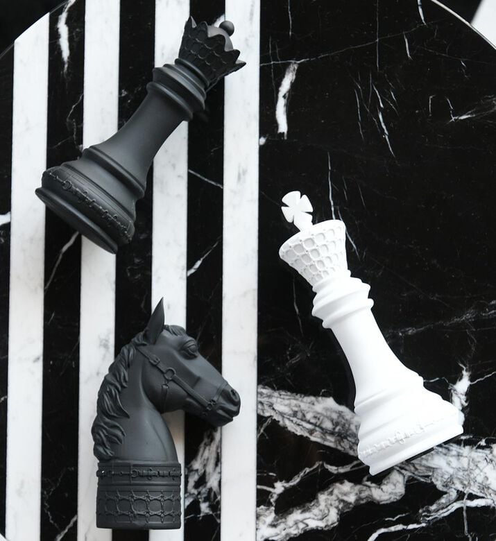Optical Midi Check King Decorative