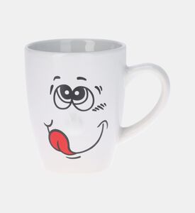 Stoneware Wink Smiling Face Mug