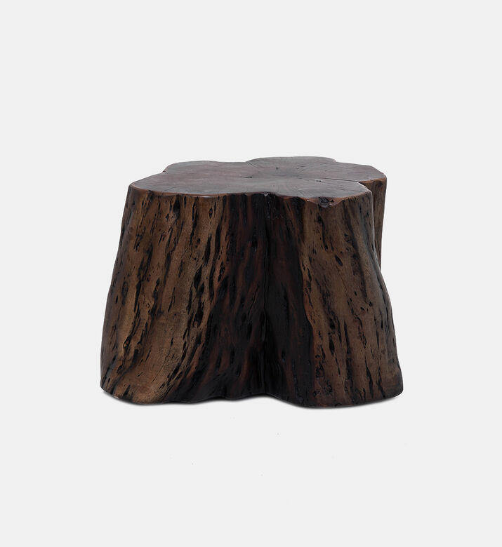 Tefon Acacia Wood Trunk Side Table