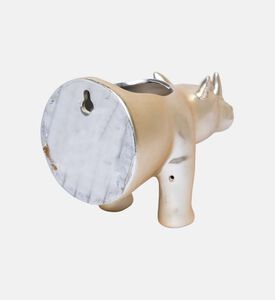 Stoneware Rhinoceros Small Planter 10x21x13.7 Cm