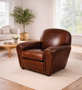 Home Deco and More Camden Leather Armchair, Packshot View
