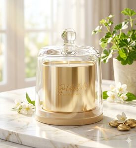 Home Deco and More Glass Jar Dome-shaped Scented Candle, Packshot View