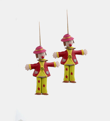 Hanging Clown Christmas Decorative 2-piece Set