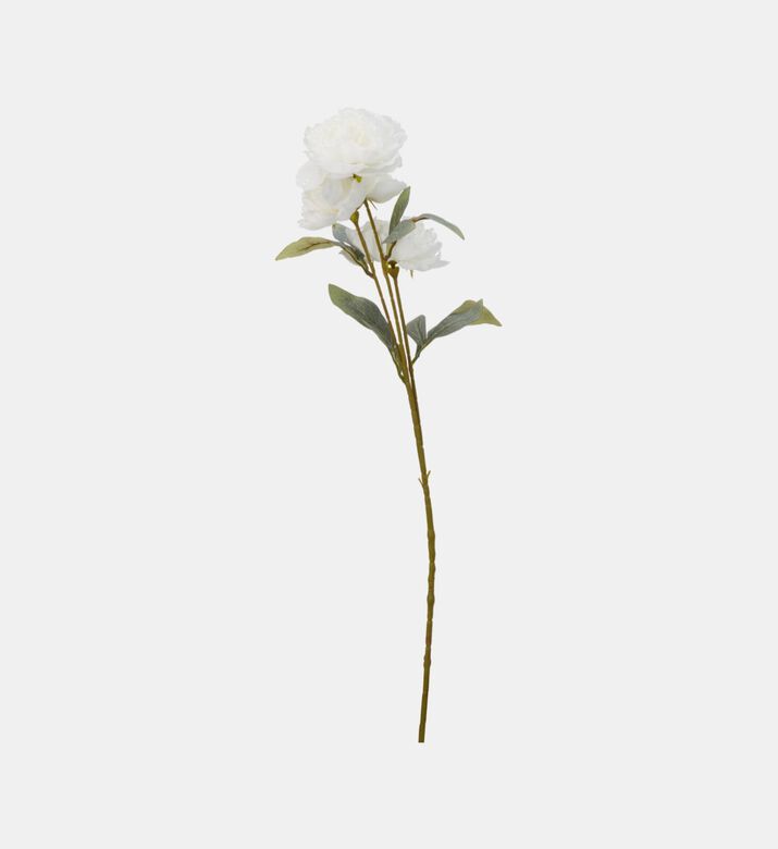 Home Deco and More Fake Flower Peony, White, Packshot View