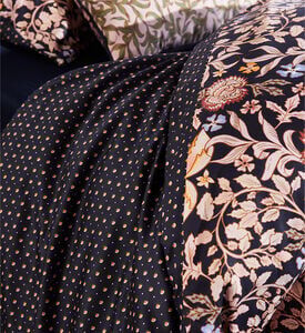 Essenza Ophelia Cotton Satin Duvet Cover, Blue, 200x220-cm, Packshot View