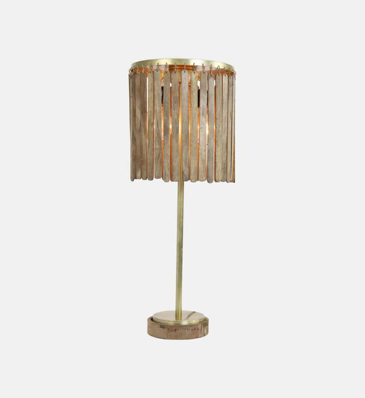 Light and Living Gularo Mango Wood Table Lamp, Packshot View