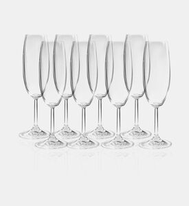 Salt and Pepper Vinovino Champagne Glass 8-piece Set, Packshot View