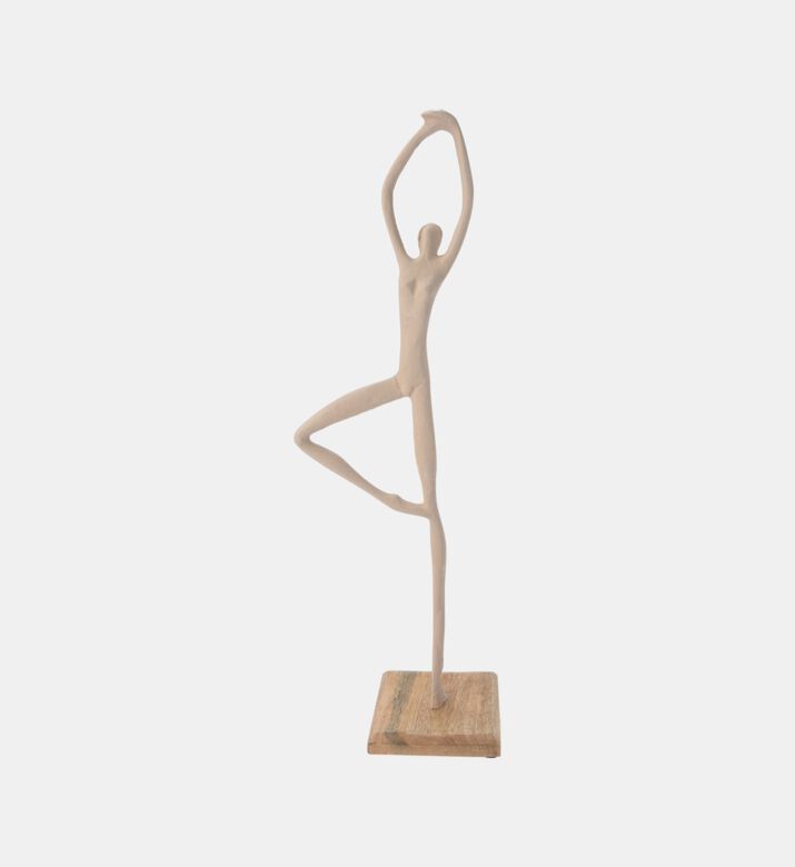 Mango Wood Dance-on-base Statue