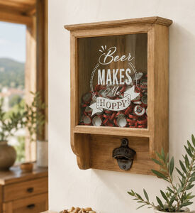 Jolipa Wooden Bottle Opener Cupboard, Packshot View