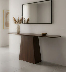 Home Deco and More Aron Wooden Iron Console Table, Packshot View