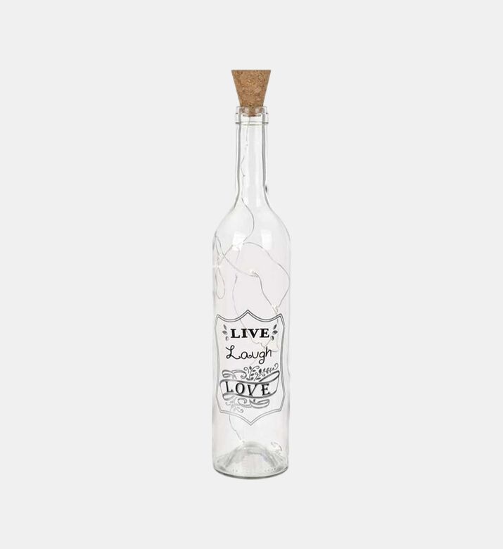 Led Light Decorative Glass Bottle