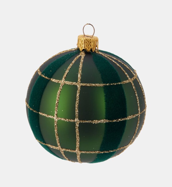 Home Deco and More Ball Xmas Glas Matt, Green, Packshot View