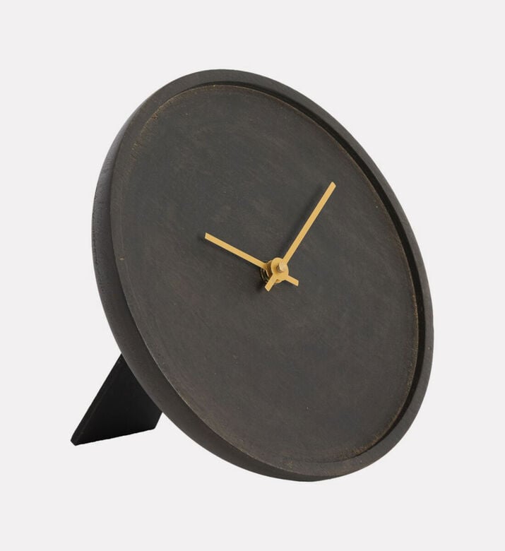 Light and Living Veti Round Desk Clock, Packshot View